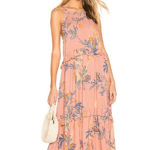 NWT Pink Anita Printed Free People Maxi Dress
